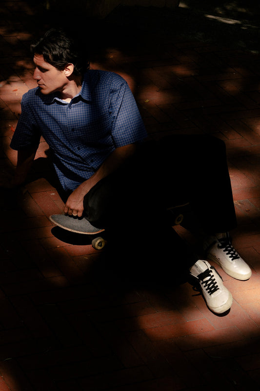 Melbek High - White Pearlized/Montano - Skate Shoes
