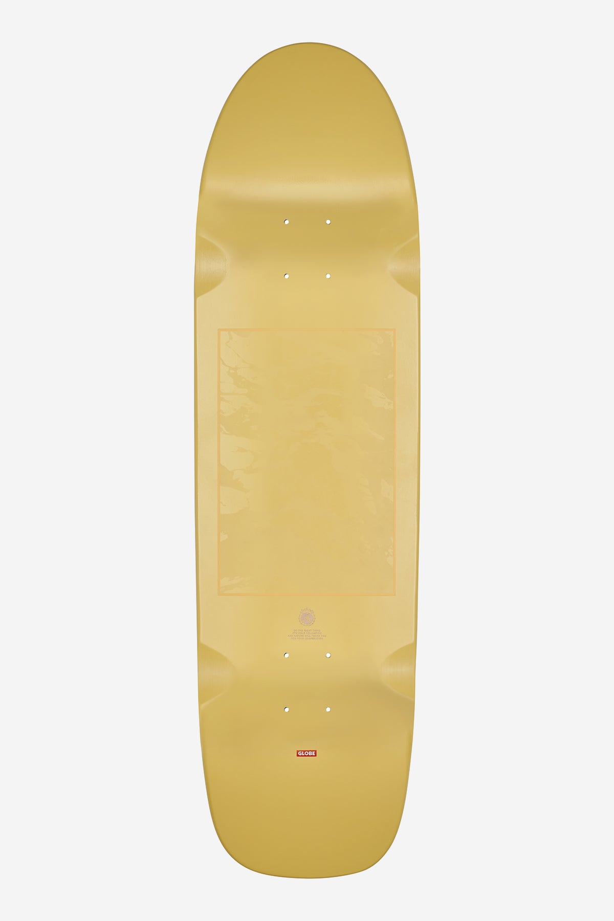 shooter yellow comehell 8.625" skateboard deck