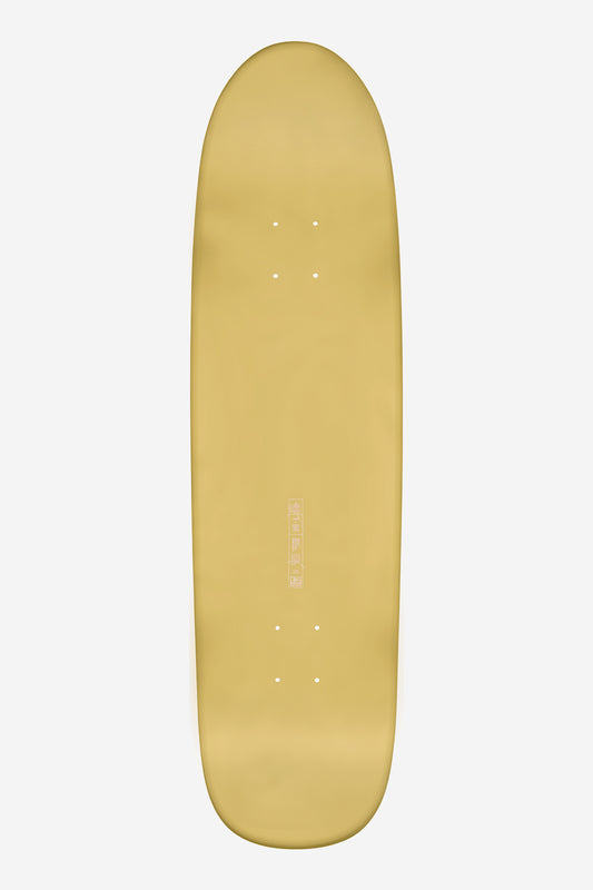 shooter yellow comehell 8.625" skateboard deck