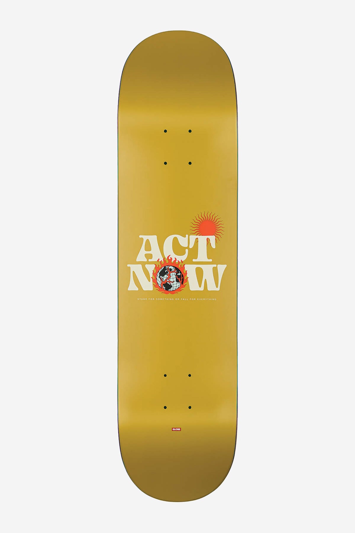 g1 act now mustard 8.0" skateboard deck