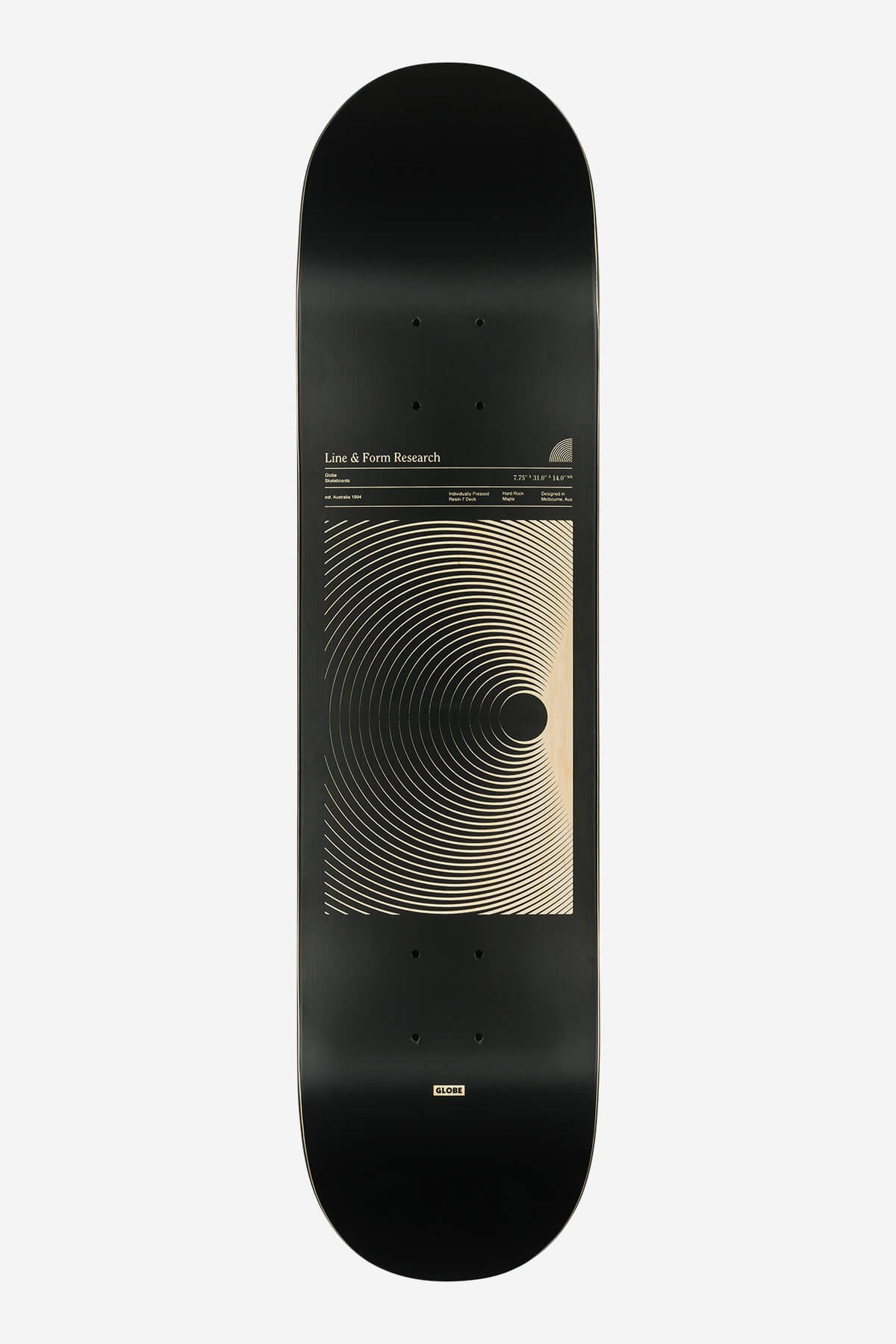 g1 lineform noir 7.75" skateboard deck