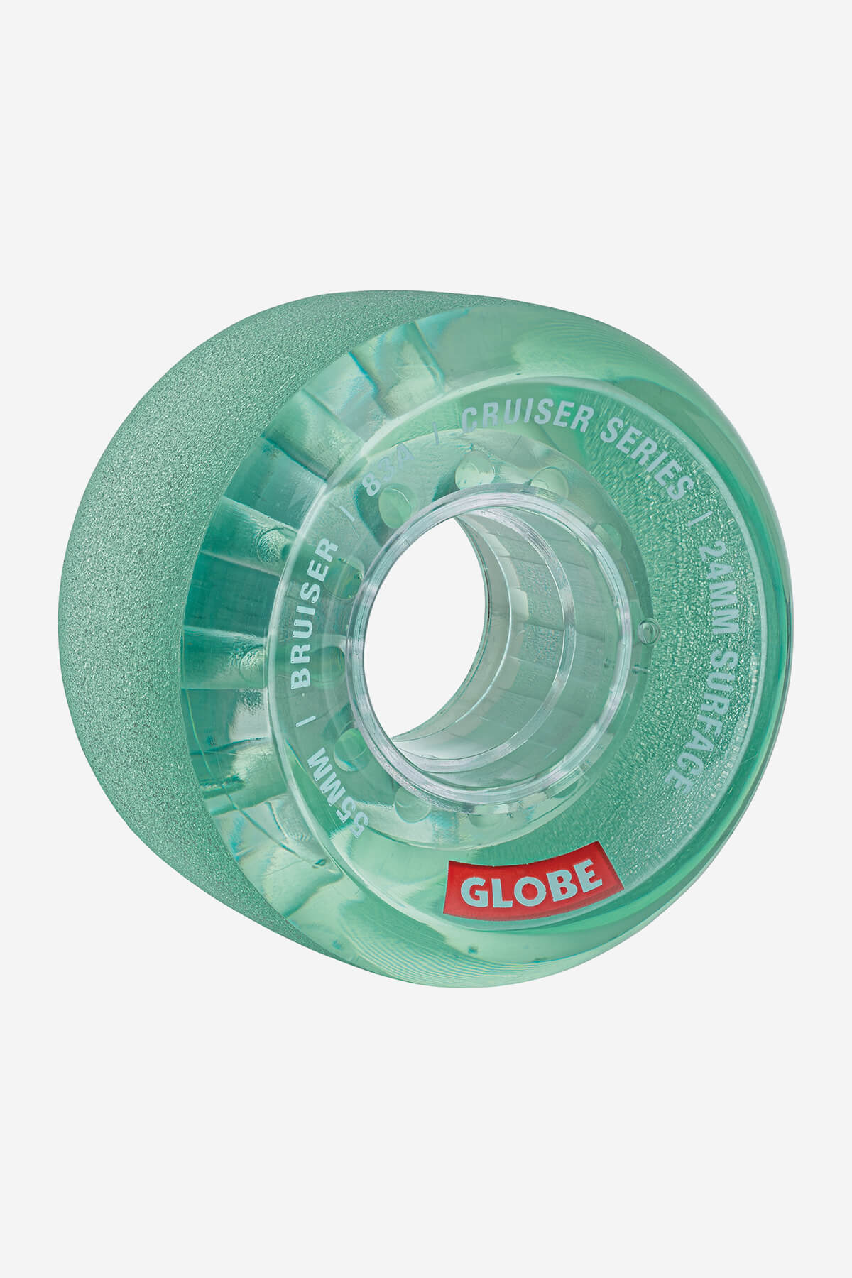Globe Rollen Bruiser Cruiser Skateboard  Wheel  55mm in Clear Aqua