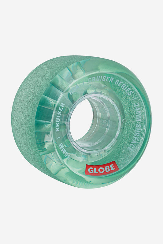 Globe roues Bruiser Cruiser Skateboard Wheel 55mm en Clear Aqua