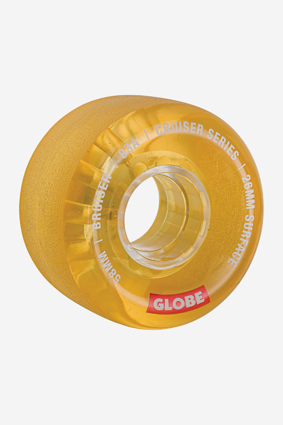 Globe Rollen Bruiser Cruiser Skateboard  Wheel  58mm in Clear Honey