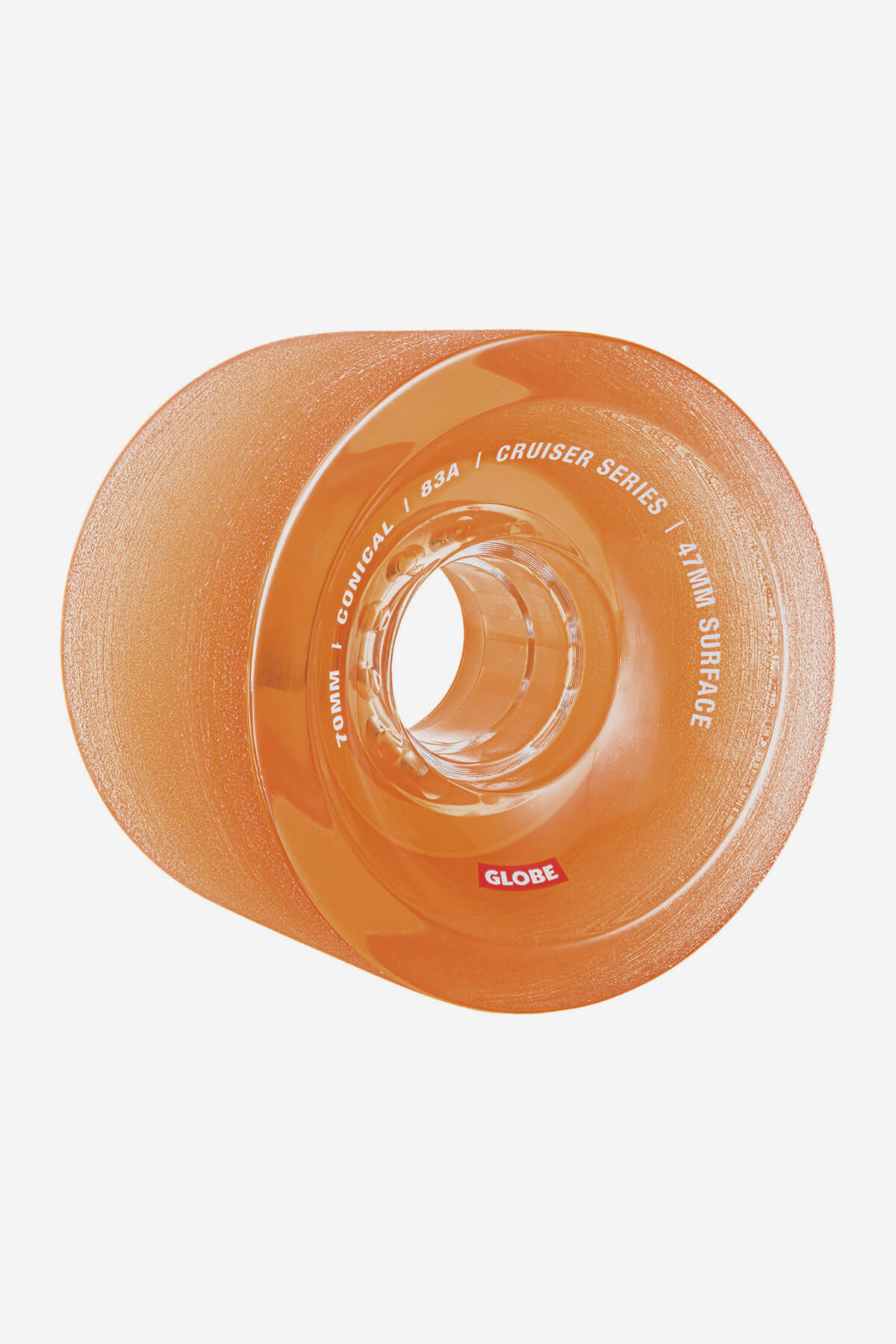 Globe Rollen Konisch Cruiser Skateboard  Wheel  70mm in Clear Amber