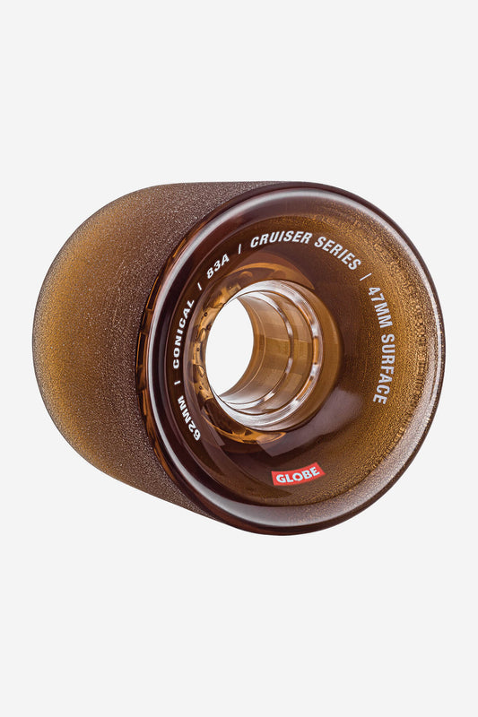 Globe Rodas Cónicas Cruiser Skate Wheel 62mm em Clear Coffee