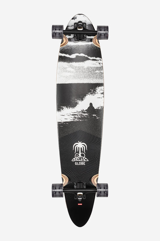 Globe Longboard skateboard Pinner Classic in Coconut/Black Marea