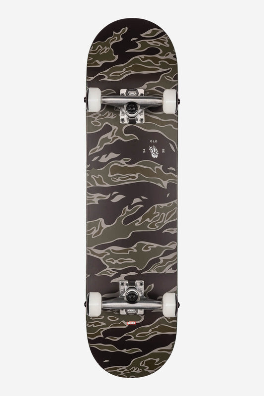 g1 full on tiger camo 8.0" complete skateboard
