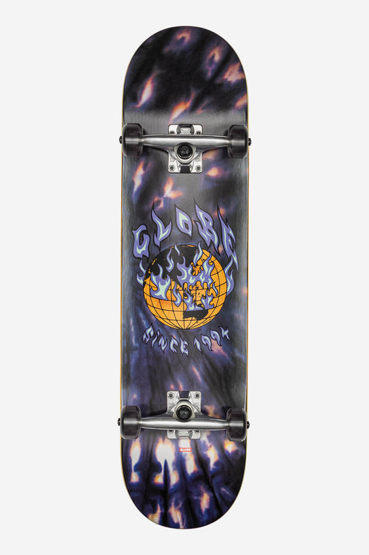 Globe Skateboard completa G1 Ablaze 8.0" completo Skateboard in Black Dye