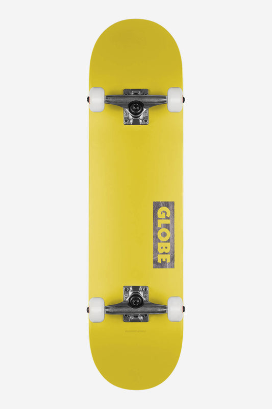 Globe Skateboard vervollständigt Goodstock 7.75" Komplett Skateboard in Neon Yellow