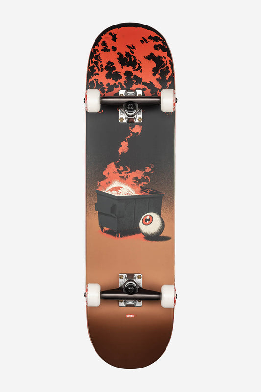 Globe Skateboard completes G2 On the Brink 8.25" in Dumpster Fire