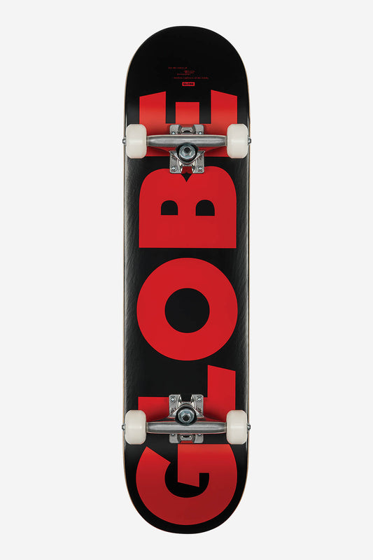 g0 fubar nero red 7,75" completo skateboard
