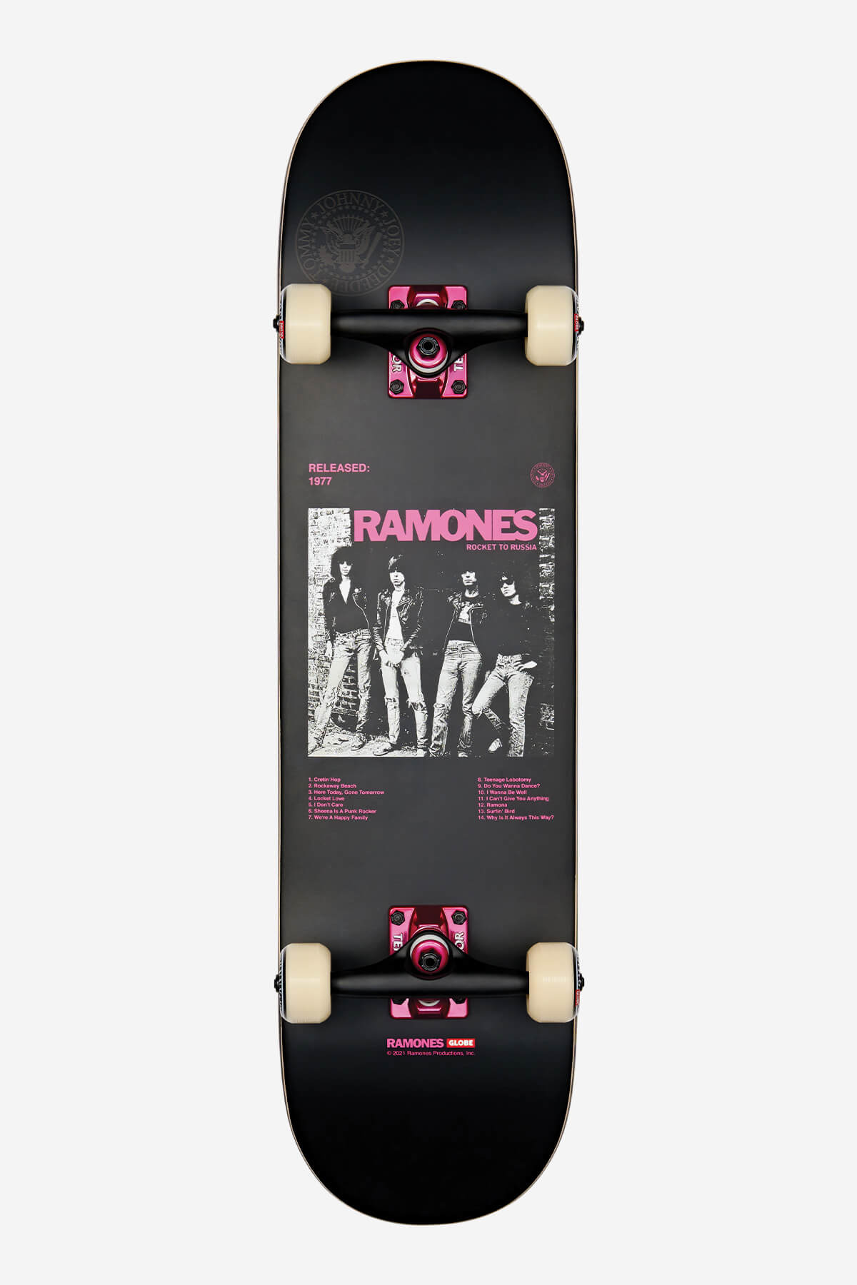 Globe Skateboard completa G2 Ramones - 8.0" Completa Skateboard in ROCKET TO RUSSIA