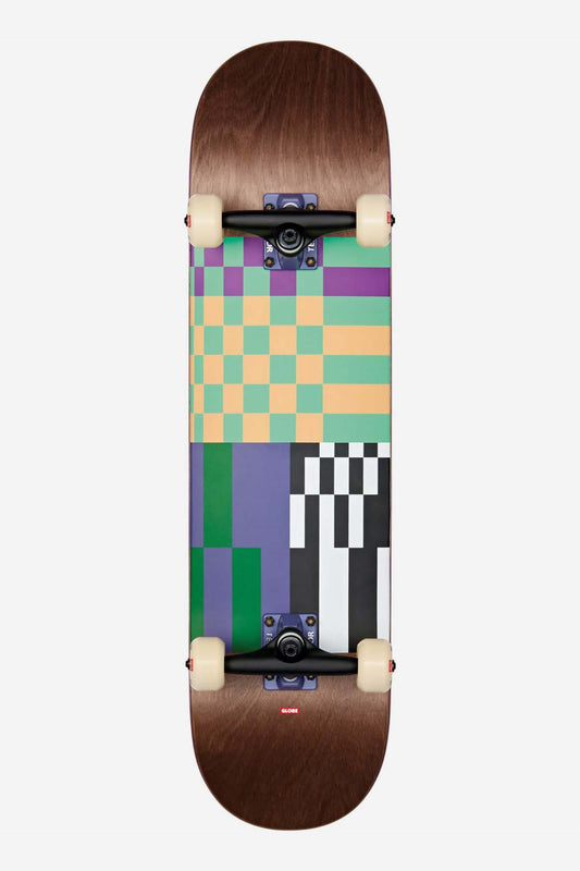G2 Check, Please - Acero scuro/Arancione - 8,0" completo Skateboard