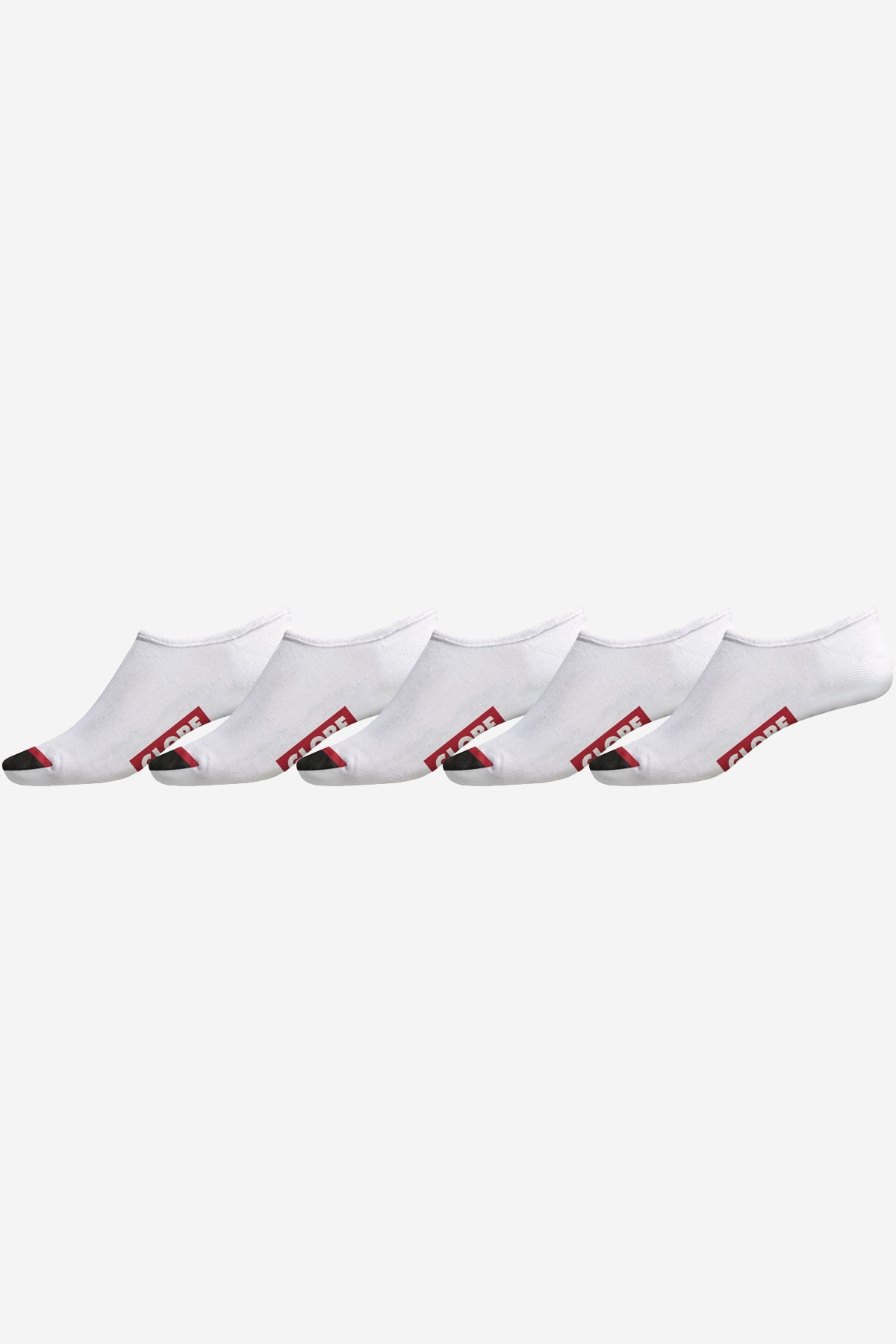 Tipper Invisible Sock 5 Pack - White