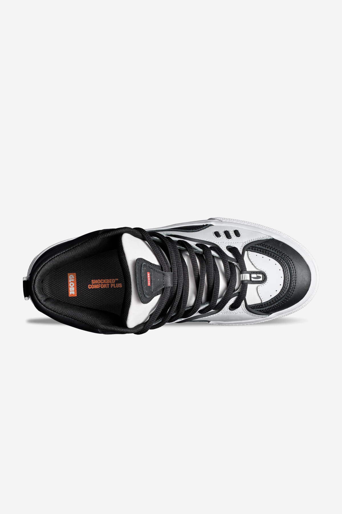 dimension black white skate shoes