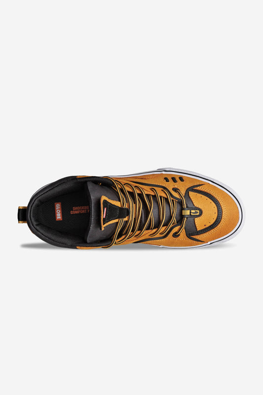 dimension wheat zwarte top skateboard schoenen
