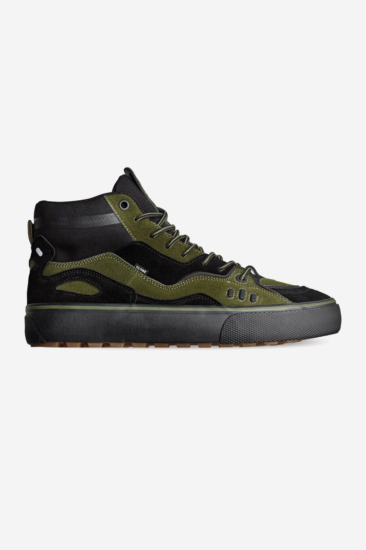 Globe Mid shoes Dimension skateboard  shoes in Black/Moss/Summit
