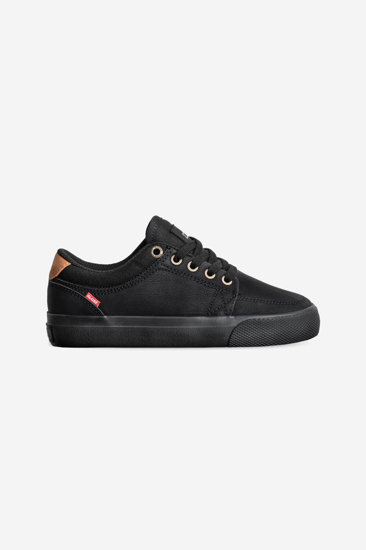 gs-kids black mock black skateboard shoes