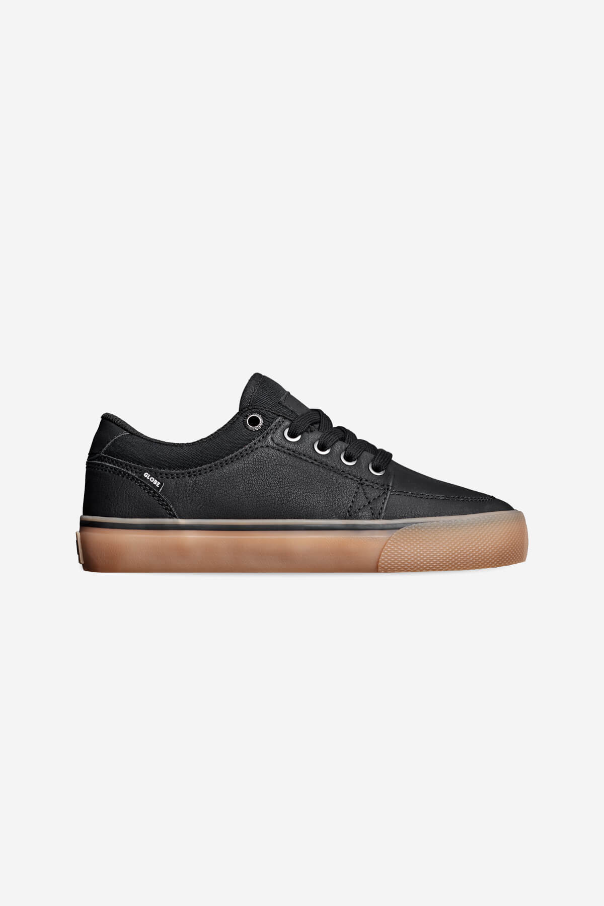 gs-kids black mock gum skateboard shoes