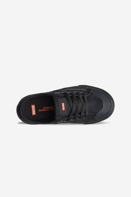 surplus-zapatos de niño negros de imitación skateboard