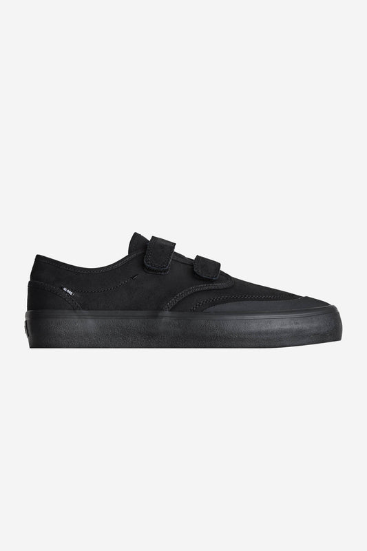 motley ii strap oiled black negro skateboard zapatos