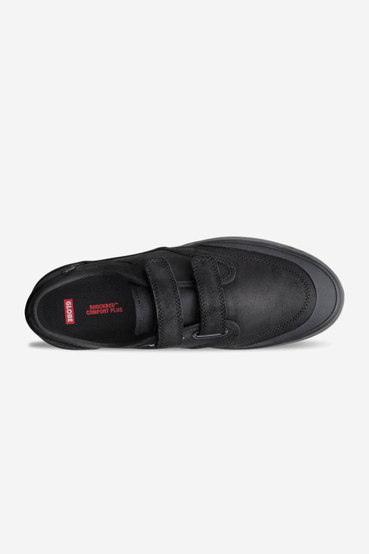 motley ii strap oiled black black skate shoes