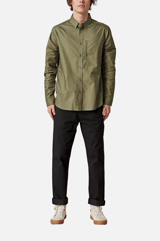 Globe - Foundation Ls Shirt - Olive