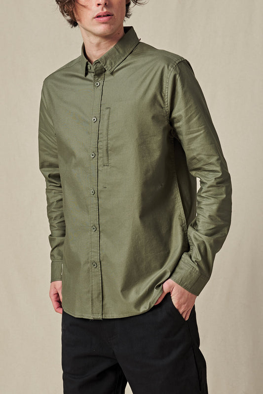 Globe - Foundation Ls Shirt - Olive