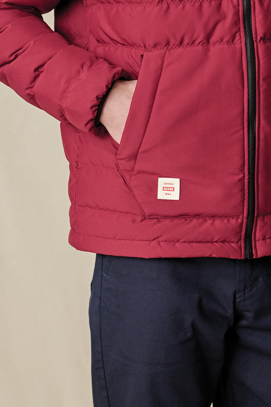 Globe - Prime Down Jacket - Rhubarb