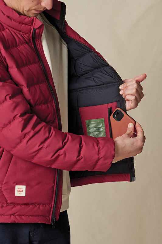 Globe - Prime Down Jacket - Rhubarb
