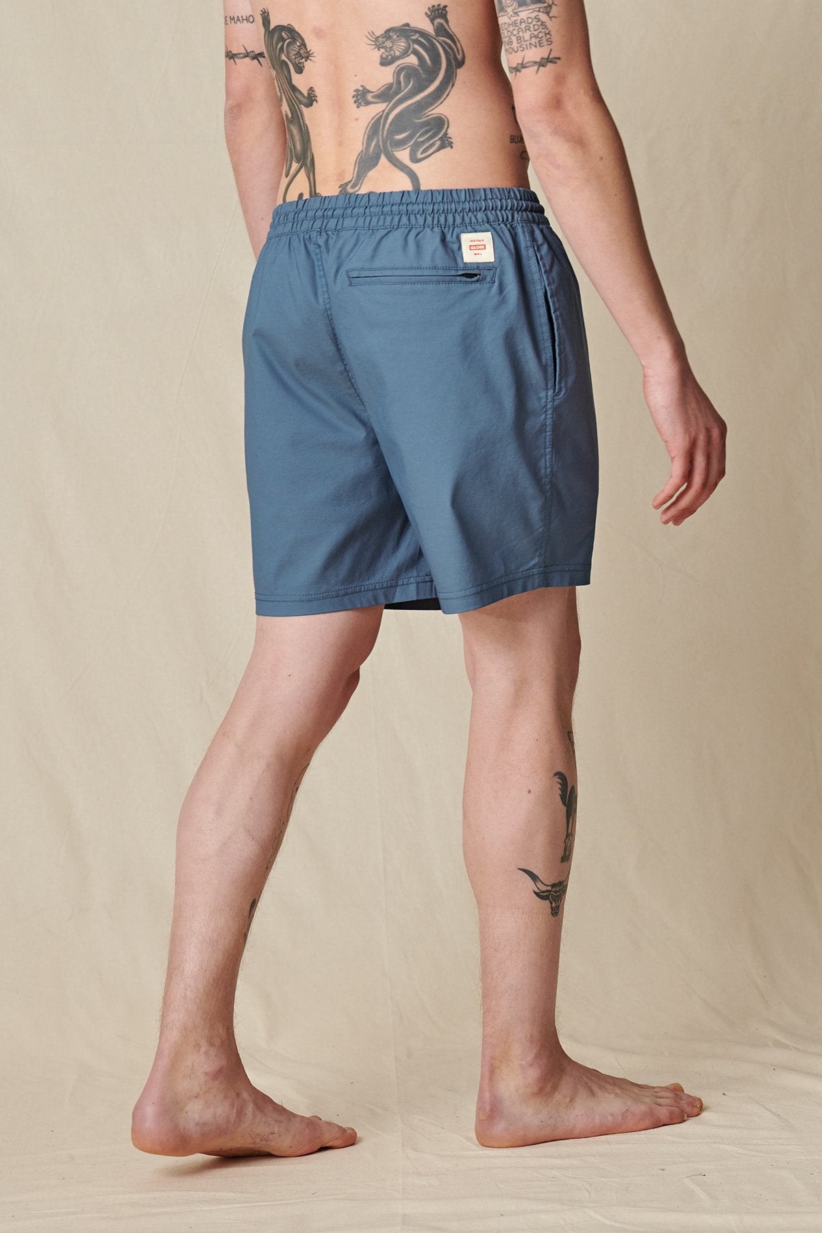 Globe Shorts - Clean Swell Poolshort in de kleur leisteen Blue