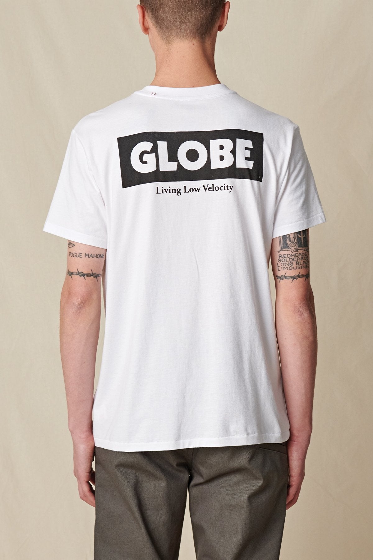 T-shirts Globe - Living Low Velocity Tee en blanc
