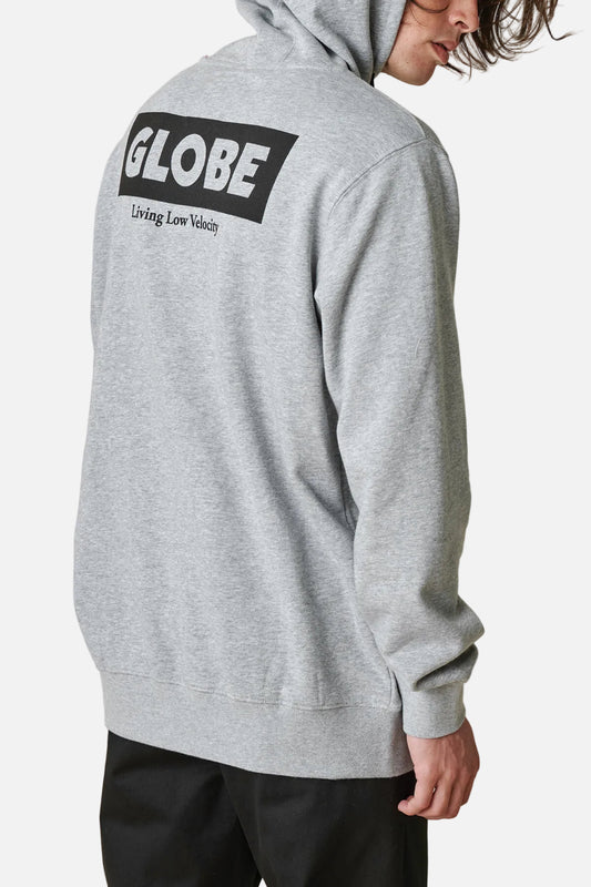 living low velocity hoodie grey marle