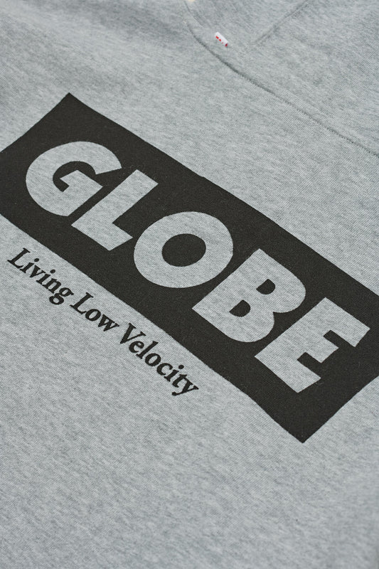 living low velocity hoodie grey marle