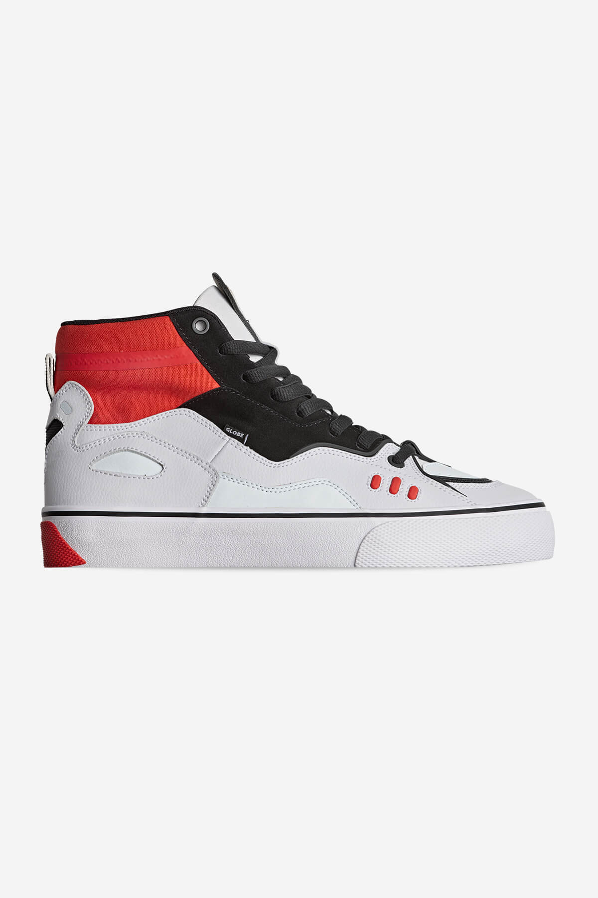 Globe Mid shoes Dimension - White/Black/Red in White/Black/Red