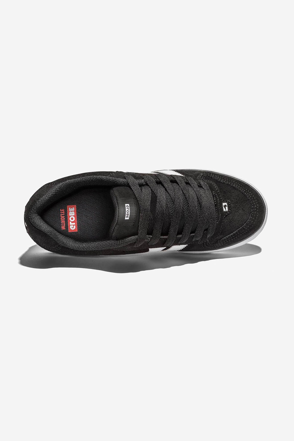encore-2 negro white skateboard  zapatos