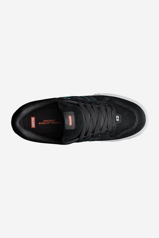 encore-2 negro white cobalto skateboard zapatos