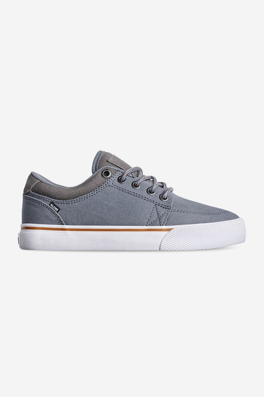 gs-kids grijs canvas skateboard schoenen