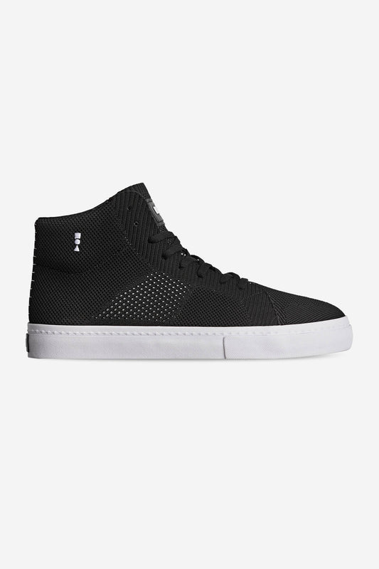 la knit negro white skateboard  zapatos
