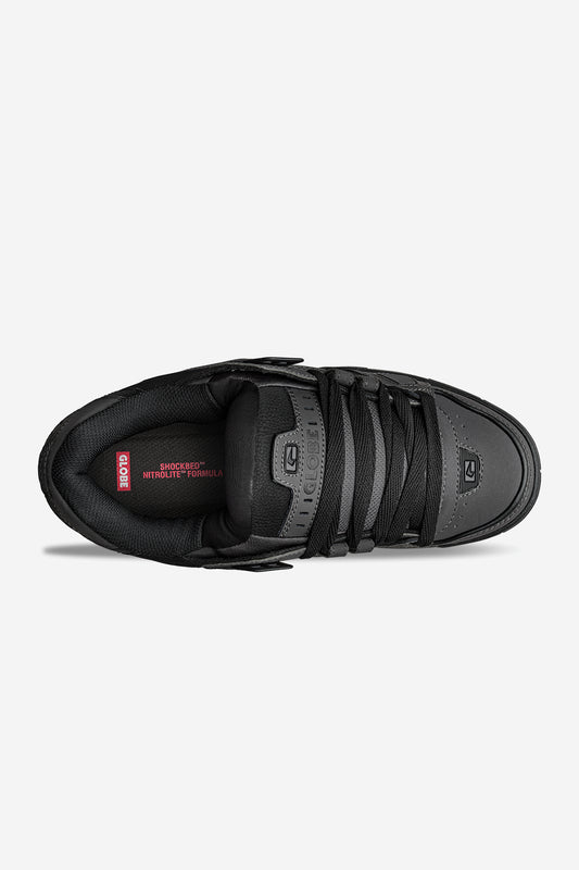 sabre Schuhe aus schwarzem Gunmetal skateboard